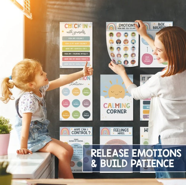 Calm Corner Poster 12 Calm Wall Art Suitable For Classroom Decoration