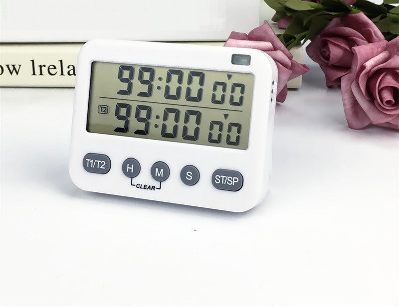 2 Sets Of Timer Reminders For Students To Do Postgraduate Entrance Examinations, Timers Can Mute The Flashing Light To Remind Kitchen Cooking