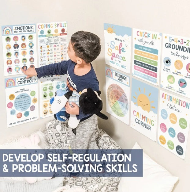 Calm Corner Poster 12 Calm Wall Art Suitable For Classroom Decoration